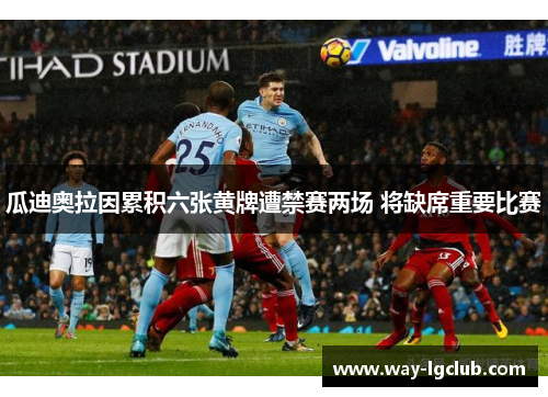 瓜迪奥拉因累积六张黄牌遭禁赛两场 将缺席重要比赛
